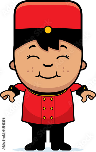 Smiling Cartoon Bellhop