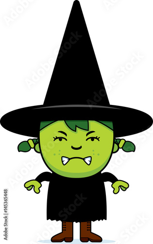 Angry Green Witch