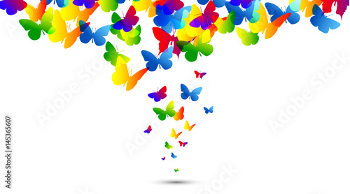 farfalle, silhouette, sagome, volare, leggerezza, volo