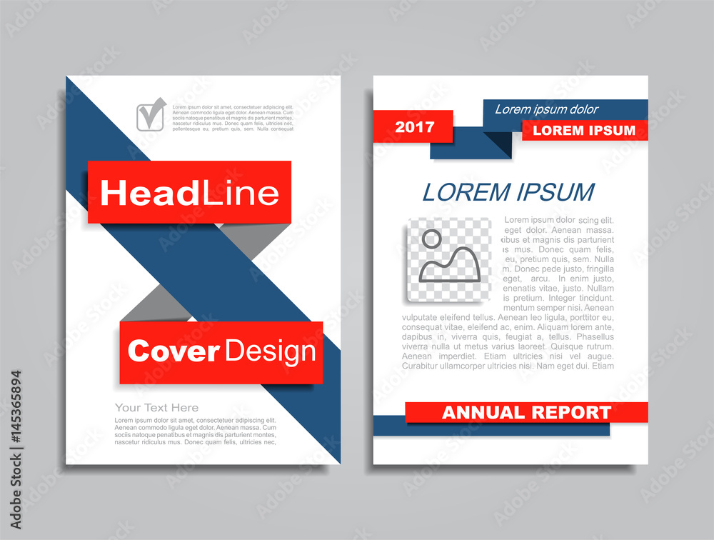Design brochure layout with place for your data. Vector.