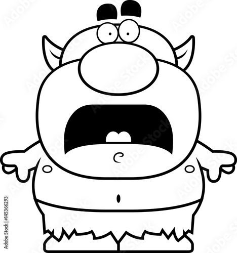 Scared Cartoon Goblin