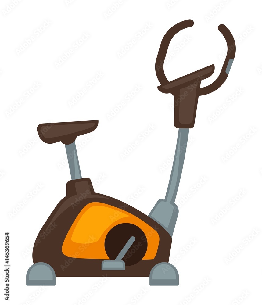 Exercycle isolated on white Exercycle isolated on white
