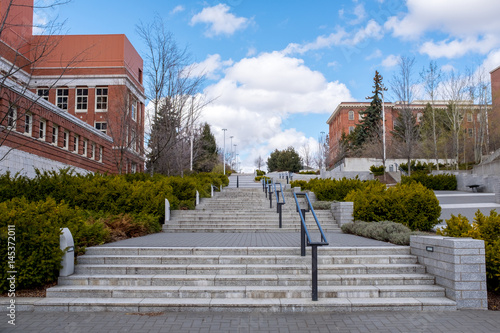 Foto Public stairs on a university campus