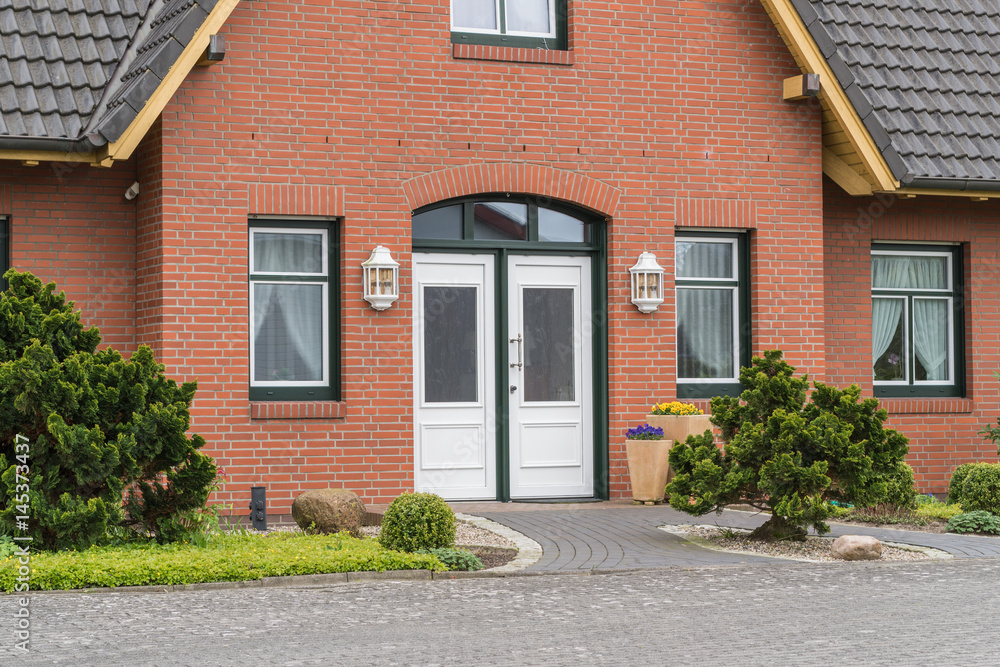 Obraz premium Eingang eines Hauses