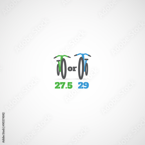 Diameter of the wheels of bicycles.