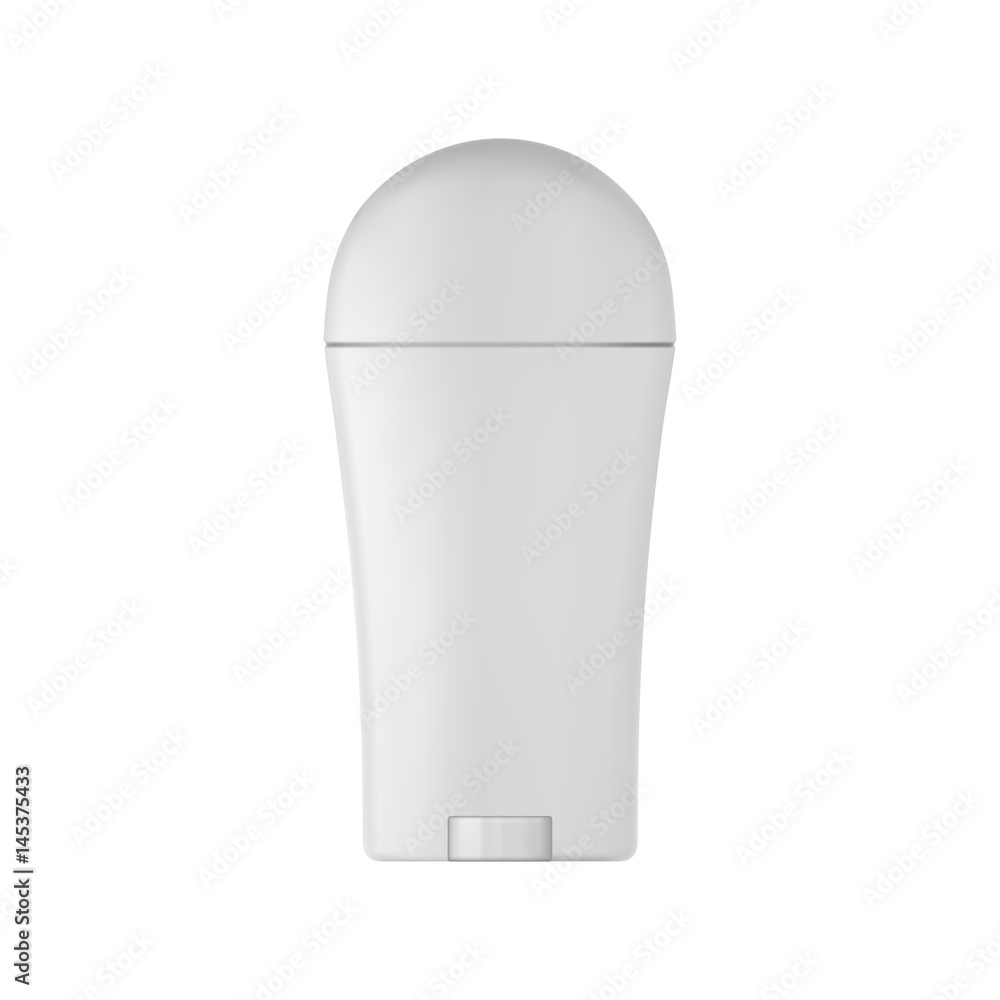 Isolated deodorant bottle on white background. 3D illustration. Isolated deodorant bottle on white background. 3D illustration.
