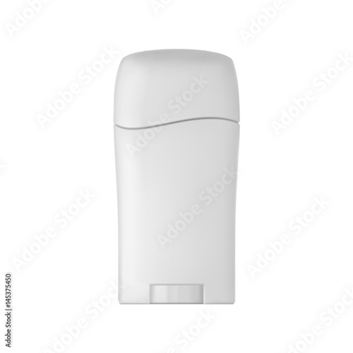 Isolated deodorant bottle on white background. 3D illustration.