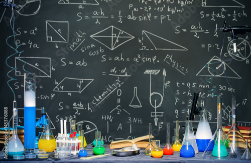 Obraz na płótnie scientific laboratory background
