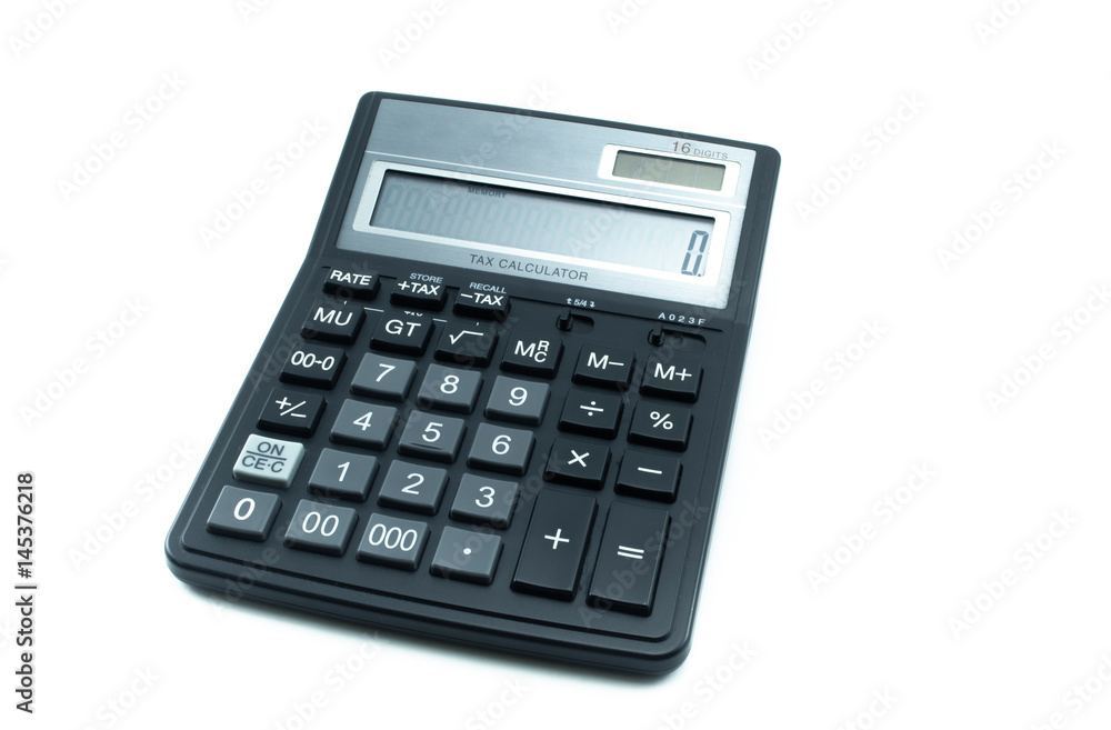 Calculator isolated on white background. Calculator isolated on white background.