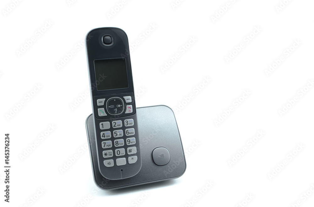 Wireless phone isolated on white background. Wireless phone isolated on white background.