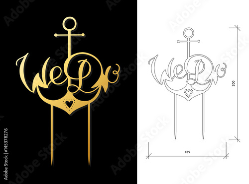 Wedding cake topper
