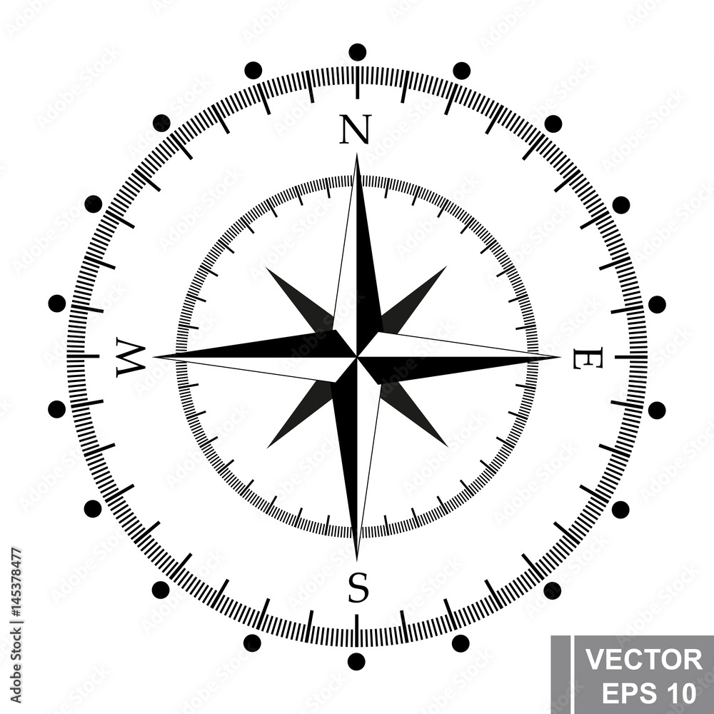 Compass. navigation. Way. The black. The icon. For your design. Compass. navigation. Way. The black. The icon. For your design.
