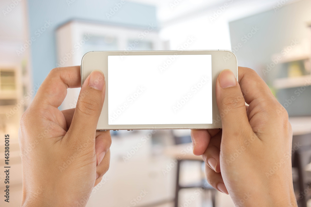 Blur image of modern Kitchen Room interior. Kitchen Room. Blur image of modern Kitchen Room interior. Kitchen Room.