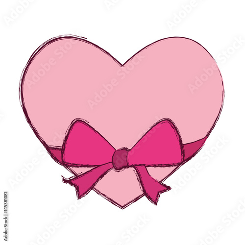 Heart and love icon vector illustration graphic design