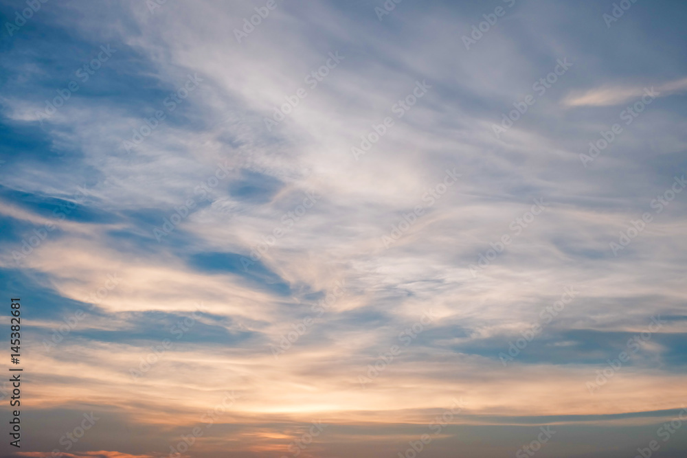 Fototapeta premium Sunset with clouds