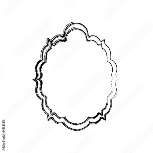 Decorative frame bannner icon vector illustration graphic design