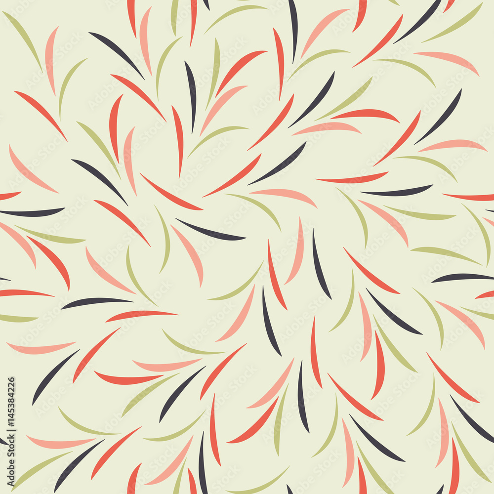 Seamless pattern with abstract elements