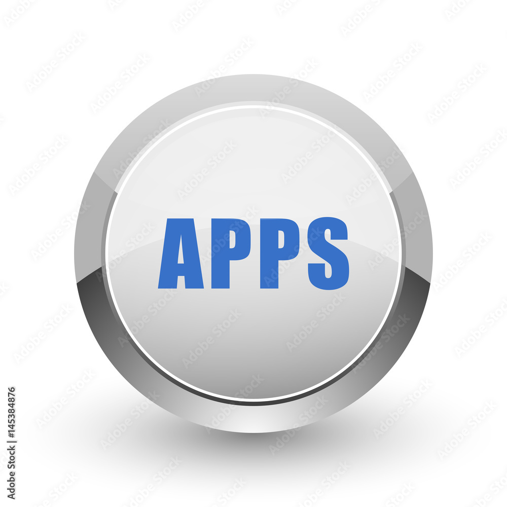Apps chrome border web and smartphone apps design round glossy icon. Apps chrome border web and smartphone apps design round glossy icon.