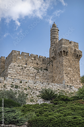 Fortification medieval walls of Jerusalem