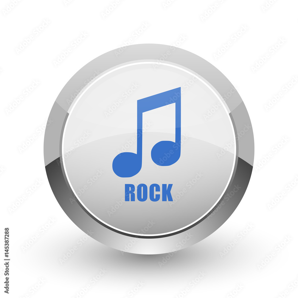 Rock music chrome border web and smartphone apps design round glossy icon. Rock music chrome border web and smartphone apps design round glossy icon.