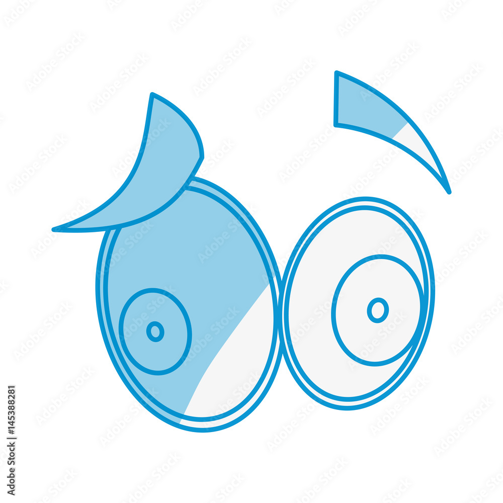Cartoon eyes expression icon vector illustration graphic design Cartoon eyes expression icon vector illustration graphic design