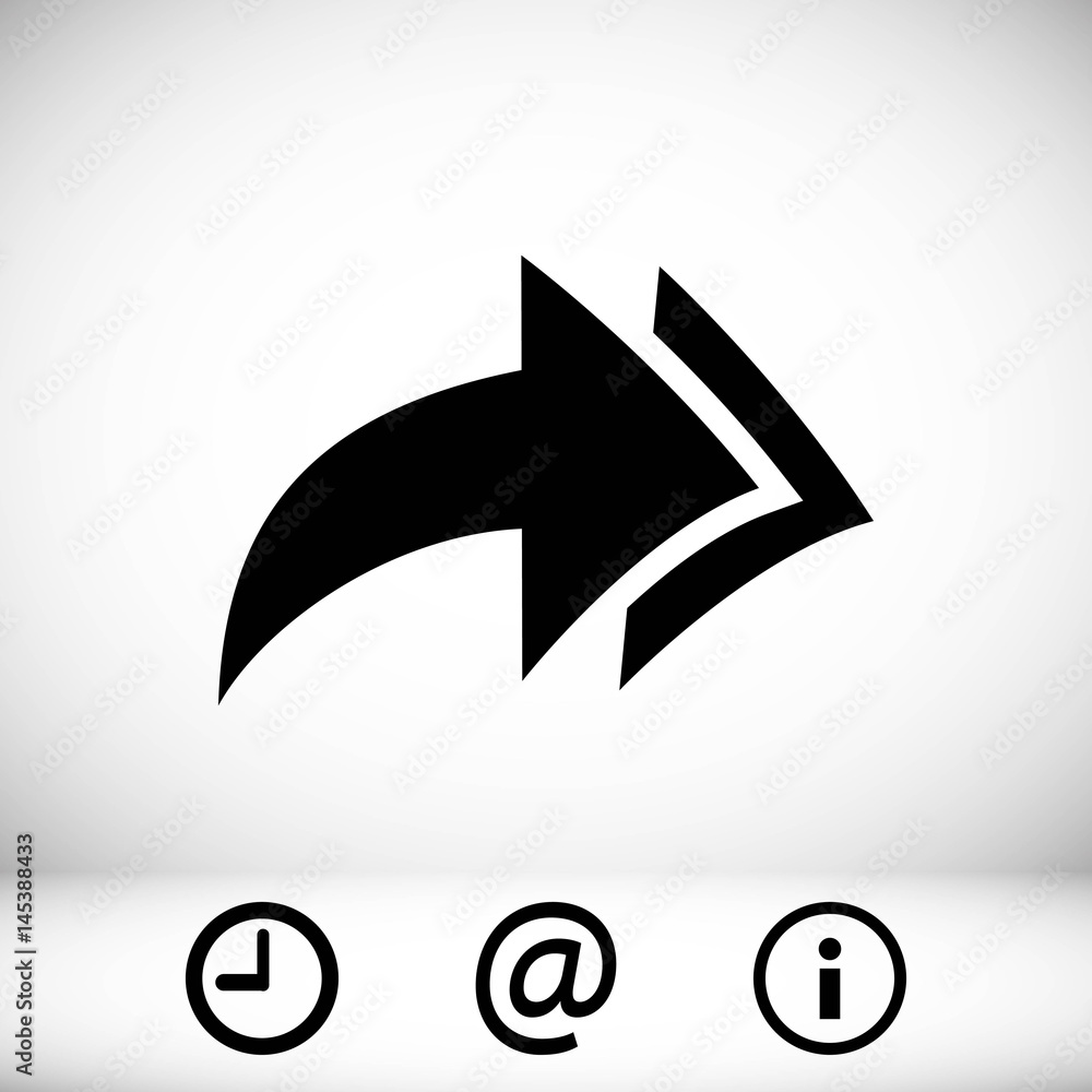 arrow icon stock vector illustration flat design arrow icon stock vector illustration flat design