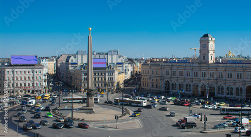 ploshchad vosstaniya in saint petersburg photo