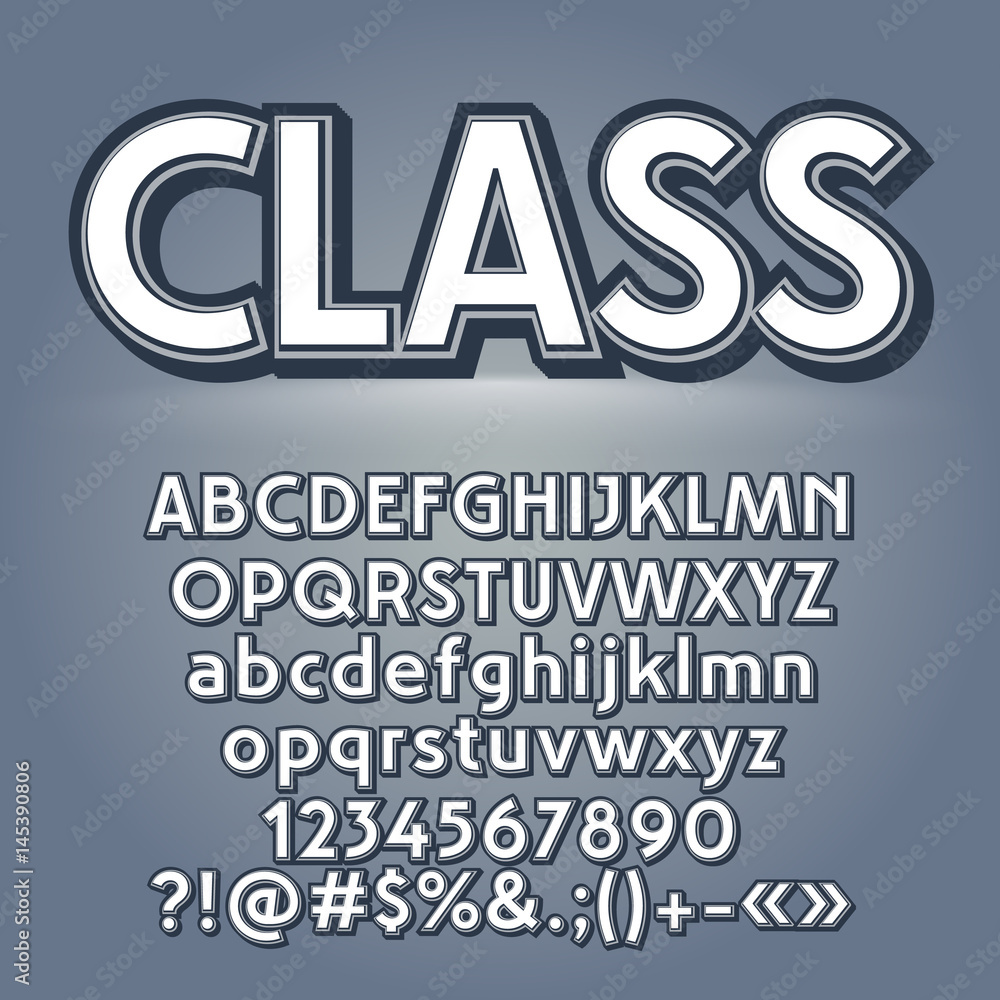 Vector old fashioned letters, numbers and symbols. Contains graphic style.