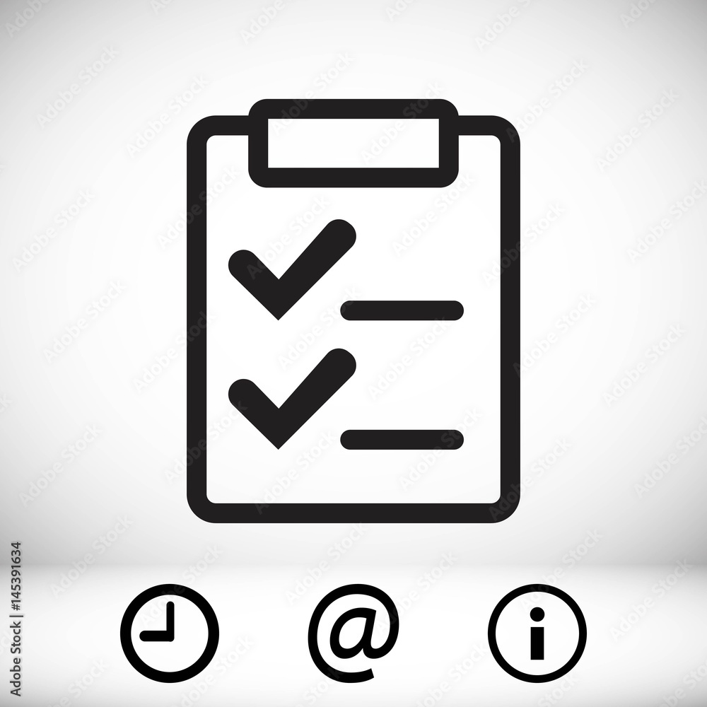 checklist icon stock vector illustration flat design checklist icon stock vector illustration flat design