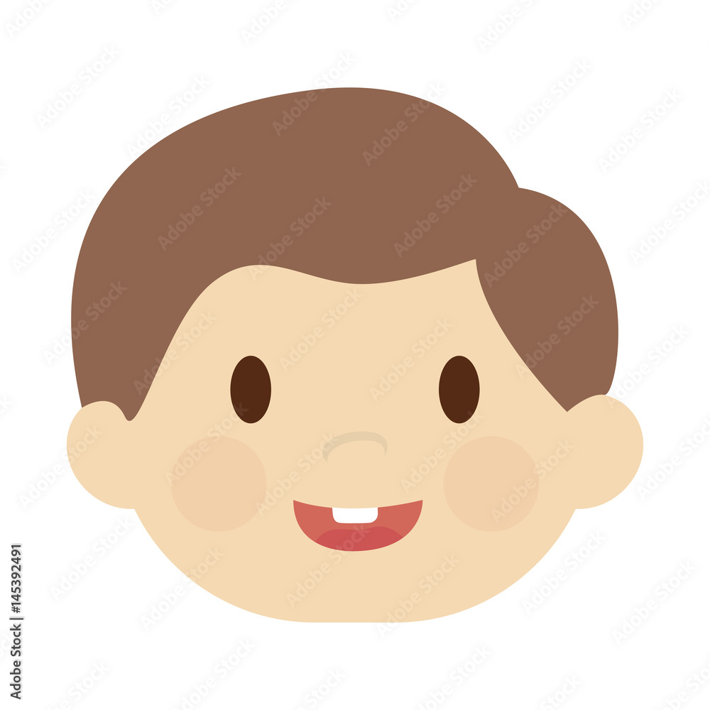 cute happy boy, cartoon icon over white background. colorful design. vector illustration cute happy boy, cartoon icon over white background. colorful design. vector illustration