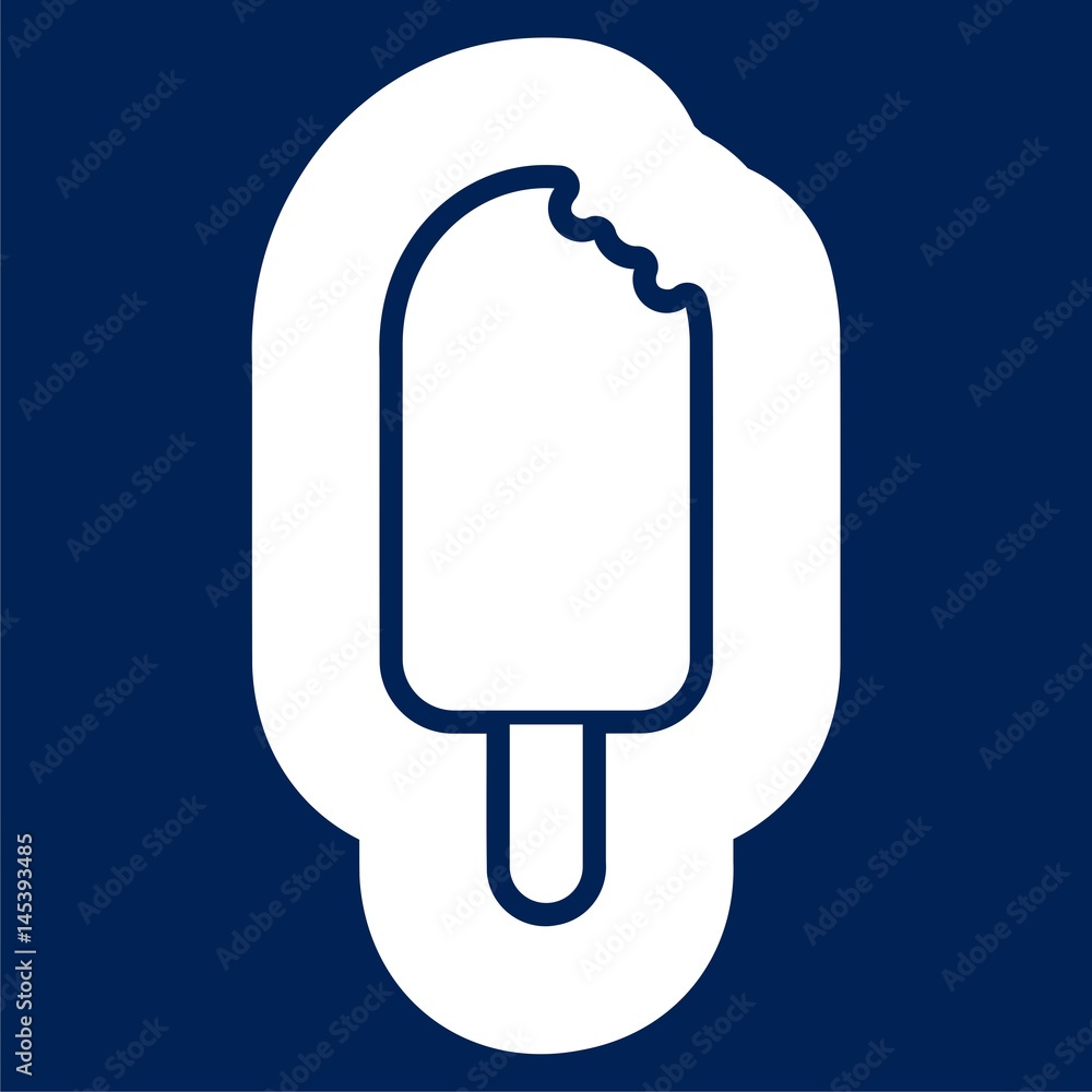 Ice cream icon, Popsicle Icon - Illustration Ice cream icon, Popsicle Icon - Illustration