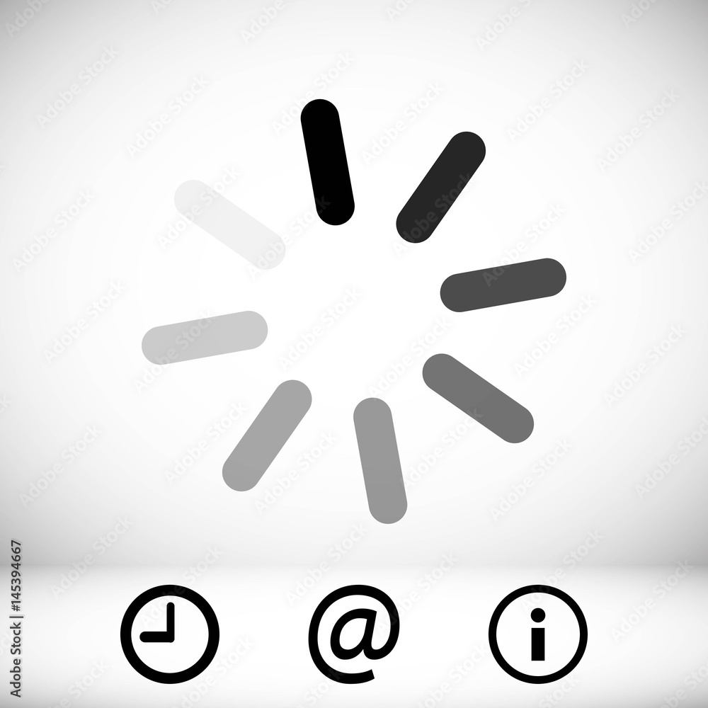 loading icon stock vector illustration flat design loading icon stock vector illustration flat design