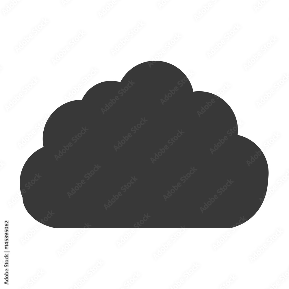 cloud icon over white background. vector illustration cloud icon over white background. vector illustration