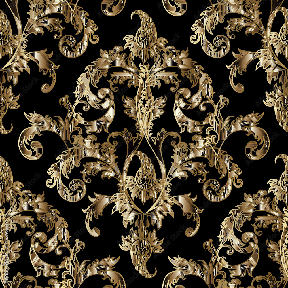 Seamless Golden Checker Or Chessboard Square Pattern Vintage Abstract Gold  Plated Relief On Dark Black Background Modern Elegant Metallic Luxury  Backdrop Maximalist Gilded Wallpaper 3d Rendering Framed Print by N Akkash 