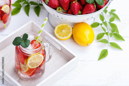 Detox fruit infused water