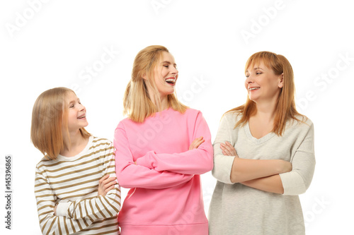 Happy young woman with her ...