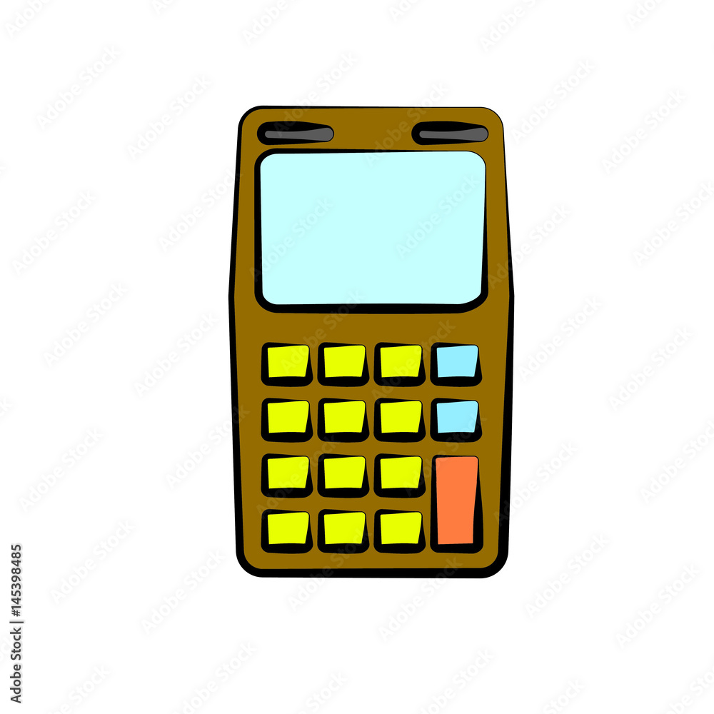 dataphone device icon over white background. colorful design. vector illustration dataphone device icon over white background. colorful design. vector illustration