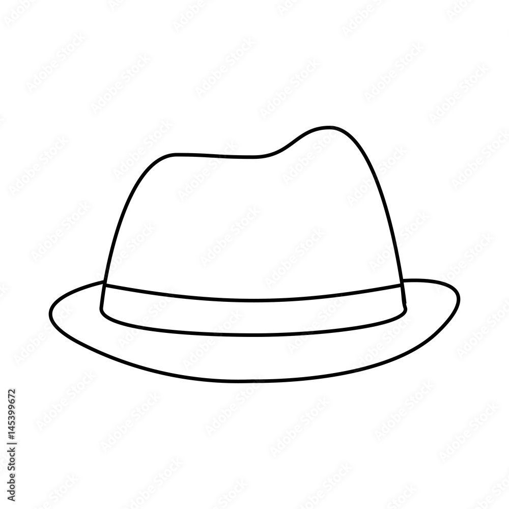 hat accessory icon over white background. vector illustration hat accessory icon over white background. vector illustration