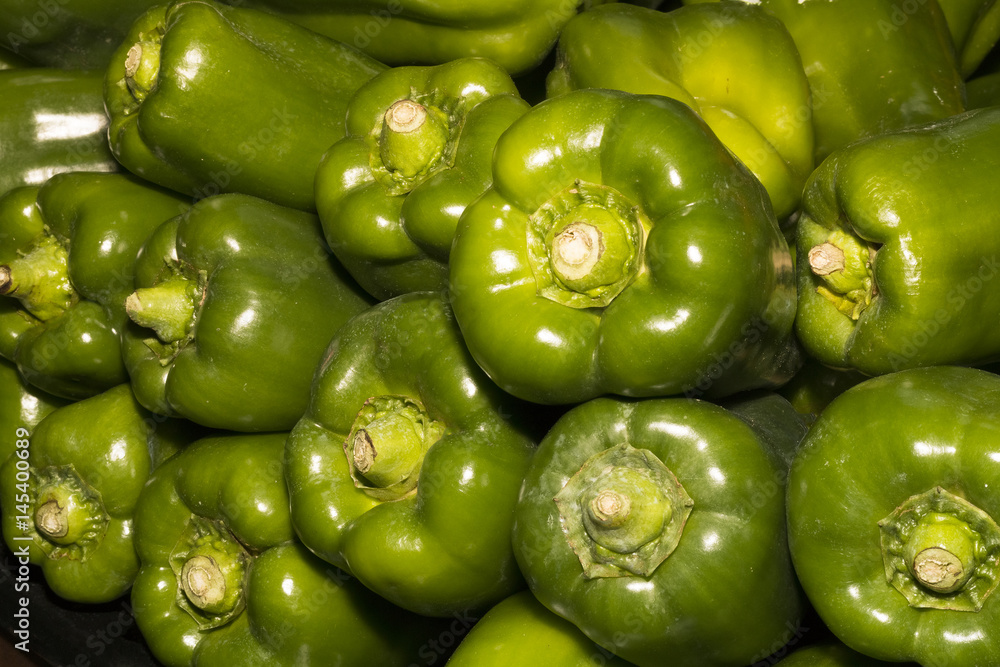 The bell pepper produce fruits in different colors, including red, yellow, orange, green, chocolate/brown, vanilla/white, and purple. The bell pepper produce fruits in different colors, including red, yellow, orange, green, chocolate/brown, vanilla/white, and purple.