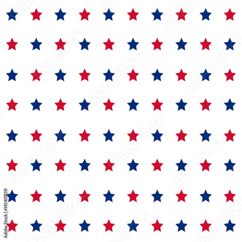 American stars seamless pattern