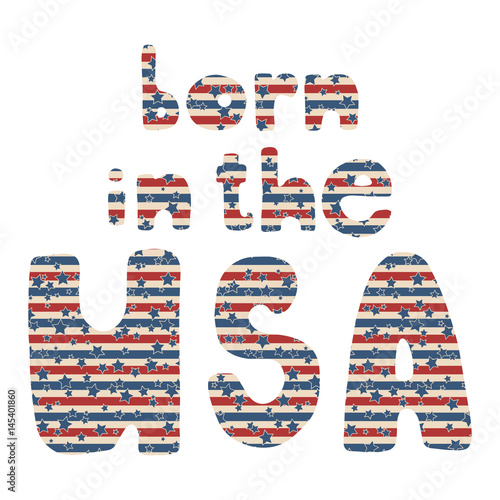American patriotic lettering