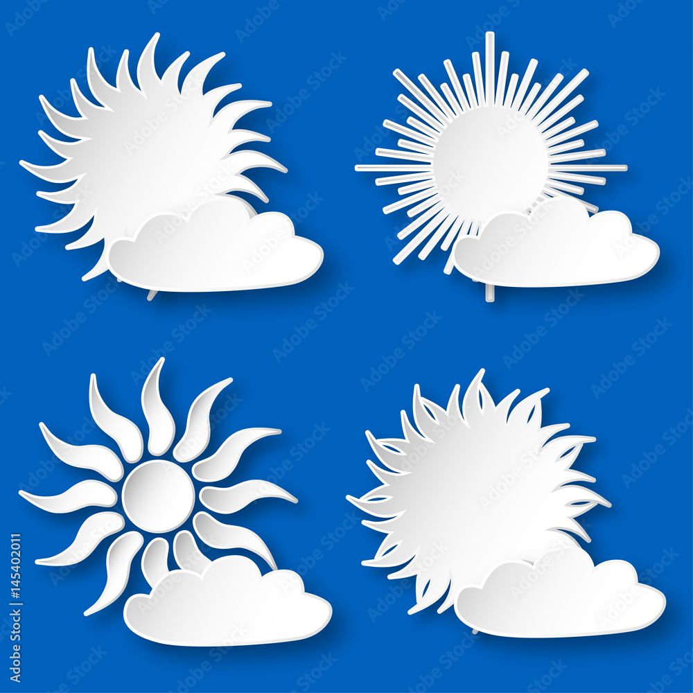 Paper suns on the sky Paper suns on the sky