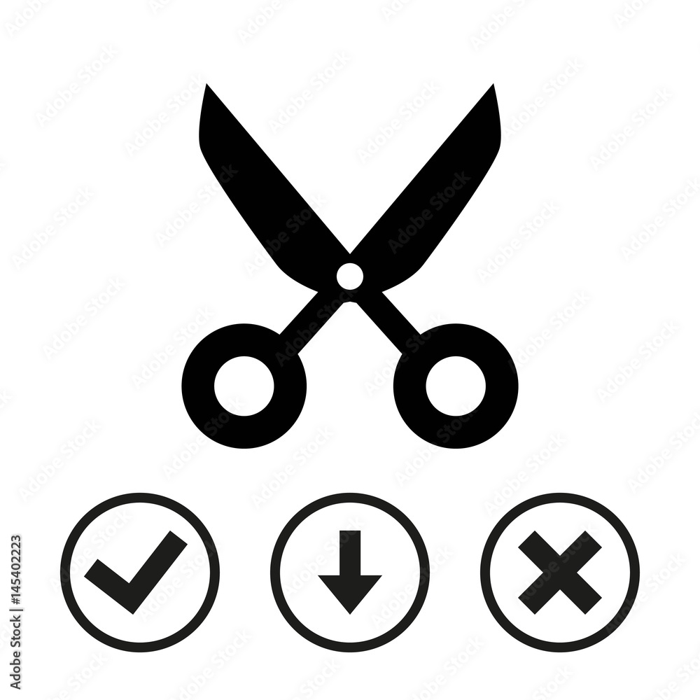 cut icon stock vector illustration flat design cut icon stock vector illustration flat design