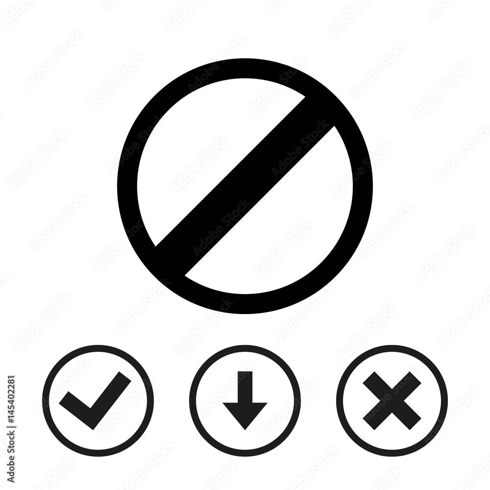 rescricted icon stock vector illustration flat design rescricted icon stock vector illustration flat design