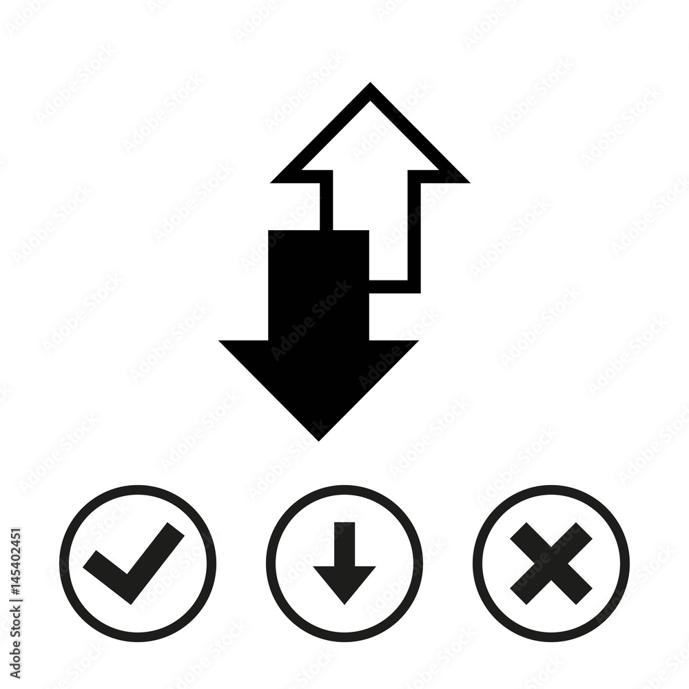 arrow icon stock vector illustration flat design arrow icon stock vector illustration flat design
