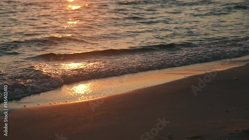 Beautiful summer beach during sunset