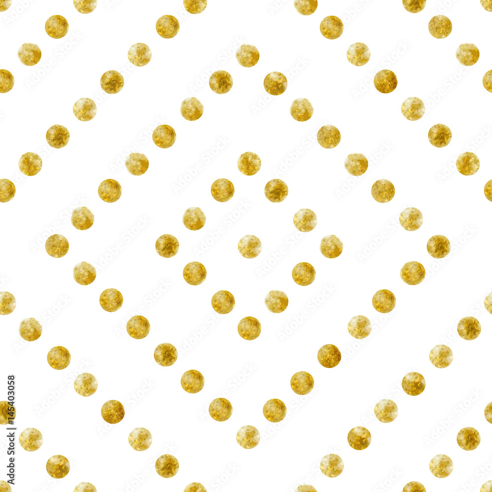 Geometric Seamless pattern of golden sequins