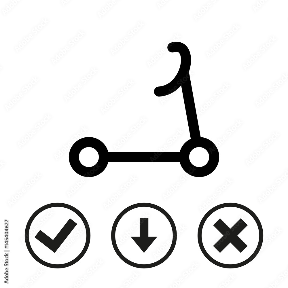 scooter icon stock vector illustration flat design scooter icon stock vector illustration flat design