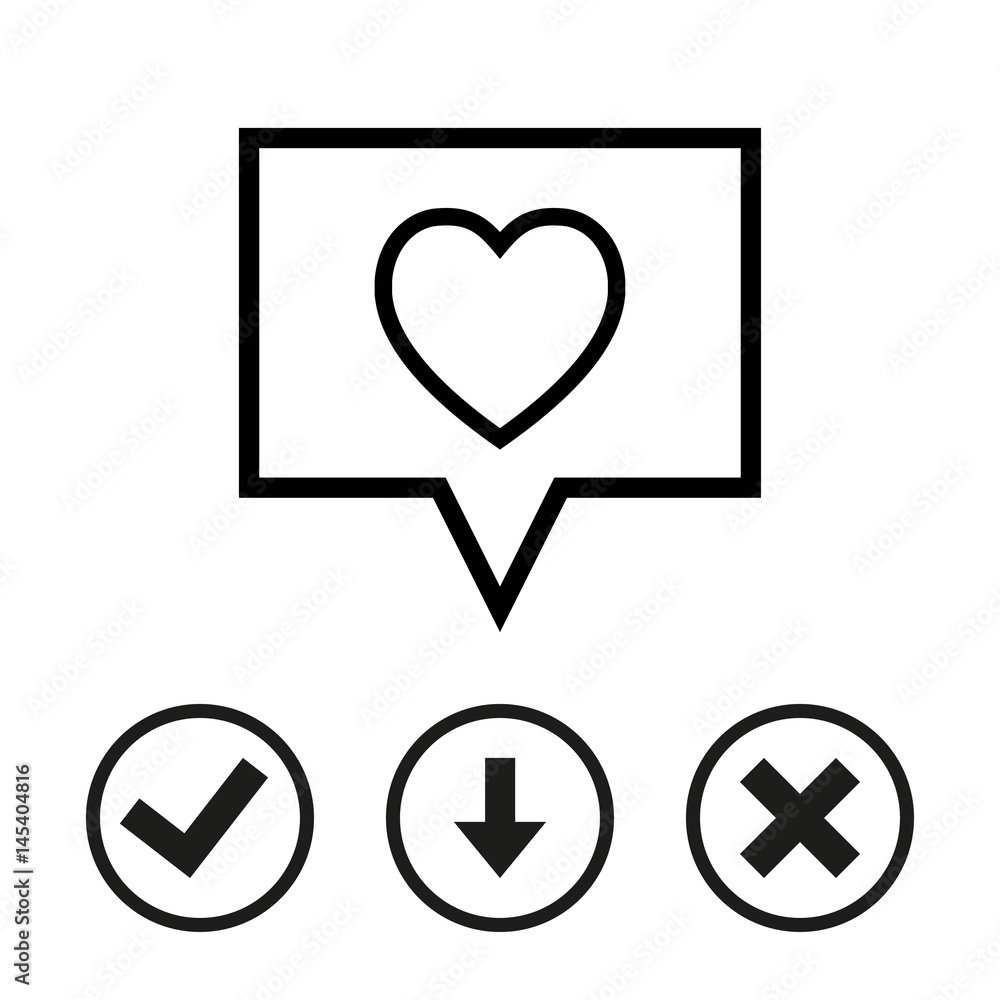 Speech Bubbles Icon. Chat pictogram icon stock vector illustration Speech Bubbles Icon. Chat pictogram icon stock vector illustration