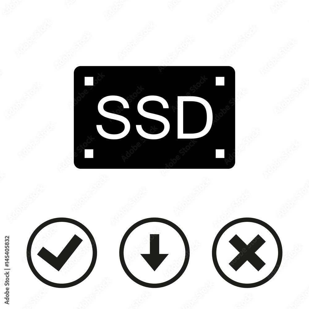 ssd icon stock vector illustration flat design ssd icon stock vector illustration flat design